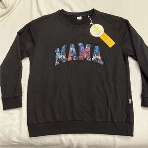 Black 'MAMA' Graphic Sweatshirt Harry Potter graphic